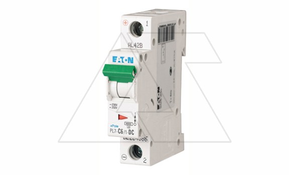Авт. выключатель PL7-C6/1-DC, 1P, 6A, хар-ка C, 10kA, 250VDC, 1M фото