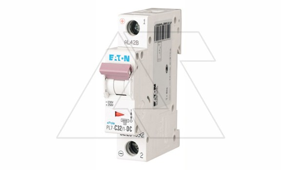 Авт. выключатель PL7-C32/1-DC, 1P, 32A, хар-ка C, 10kA, 250VDC, 1M фото