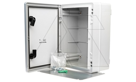 Щит пластиковый SR2, 252x352x162mm, с мет. монтажной платой 197x297x130mm, RAL7035, IK08, IP65 Elektro-Plast даташит схема