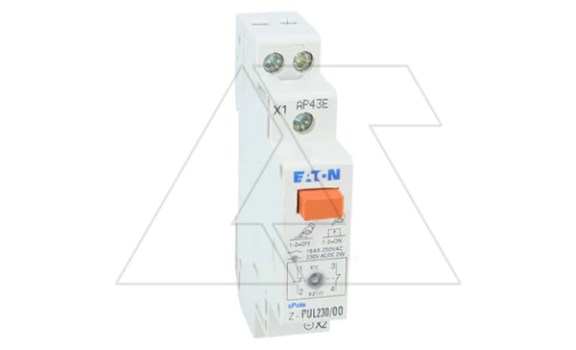 Кнопка Z-PUL230/OO, 2NC, 16A(250VAC), без фикс., красная марк., LED(230VAC/DC, 24VAC/DC), 1M фото
