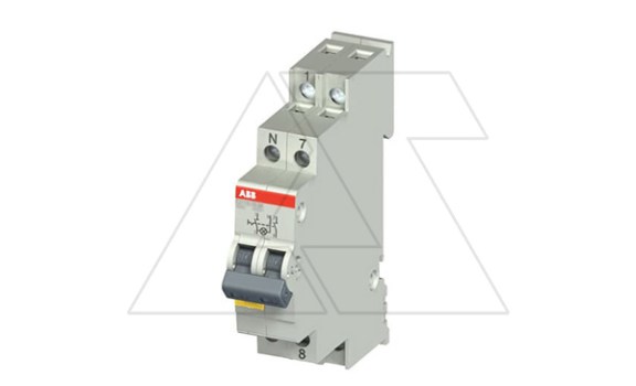 Переключатель E211X-16-20, 2NO, 16A(250/400VAC), тип 1-0, желтый LED, 1M фото