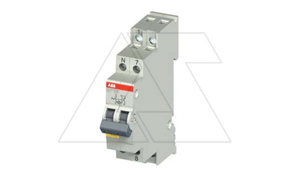 Переключатель E211X-25-20, 2NO, 25A(250/400VAC), тип 1-0, желтый LED, 1M фото