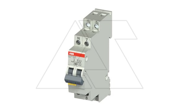 Переключатель E211X-25-30, 3NO, 25A(250/400VAC), тип 1-0, желтый LED, 1M фото