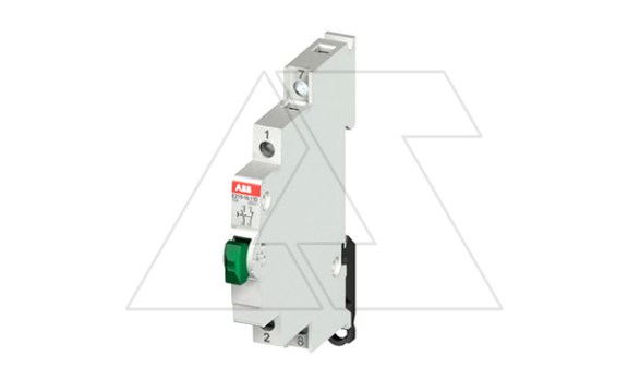Кнопка E215-16-11D, 1NO+1NC, 16A(250VAC), без фикс., зеленая кнопка, 0,5M фото