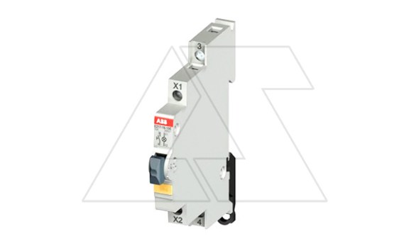 Кнопка E217-16-10E, 1NO, 16A(115_250VAC), без фикс., желтый LED, 0,5M фото
