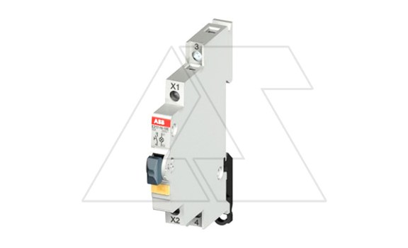 Кнопка E217-16-01E, 1NС, 16A(115_250VAC), без фикс., желтый LED, 0,5M фото