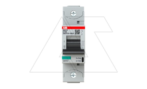 Авт. выключатель S801P-C100, 1P C 100A Icu=50kA 1.5M фото