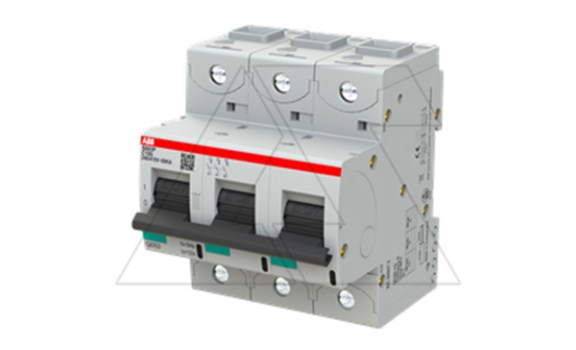 Авт. выключатель S803P-C100, 3P C 100A Icu=50kA 4.5M ABB даташит схема