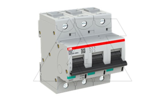 Авт. выключатель S803P-C100, 3P C 100A Icu=50kA 4.5M ABB даташит схема