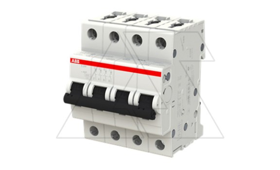 Авт. выключатель S204-C40, 4P C 40A Icu=10kA 4M ABB даташит схема