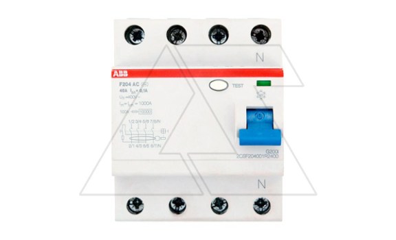 УЗО F204 AC-40/0.03, 4P 40A 30mA Inc=10kA 4M фото