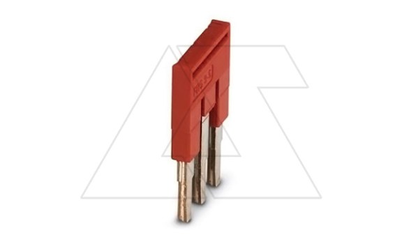 Перемычка FBS 3-5 на 3 полюса, для клемм 5,2mm, 24A, красная фото
