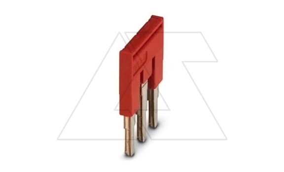 Перемычка FBS 3-6 на 3 полюса, для клемм 6,2mm, 32A, красная фото