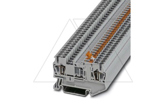 Клемма с ножевым размыкателем ST 2,5-MT /5,2mm, пружинная, 2 присоед., 2,5(max 4)mm2, 20A, 400V, серая фото