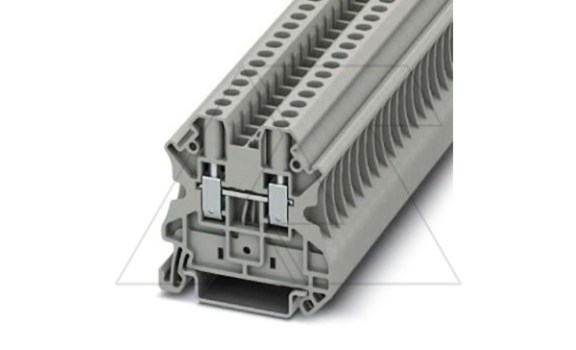Клемма проходная UT 4 /6,2mm, винтовая, 2 присоед., 4(max 6)mm2, 32A, 1000V, серая фото