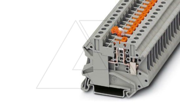 Клемма с ножевым размыкателем UT 4-MT /6,2mm, винтовая, 2 присоед., 4(max 6)mm2, 20A, 500V, серая фото