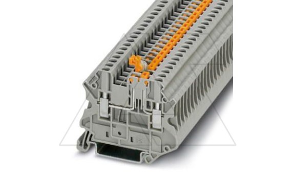 Клемма с ножевым размыкателем UT 2,5-MT /5,2mm, винтовая, 2 присоед., 2,5(max 4)mm2, 20A, 400V, серая фото
