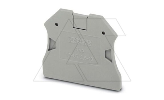 Крышка концевая D-UT 2,5/10 /2,2mm, для винтовых клемм UT 2,5..10, серая фото