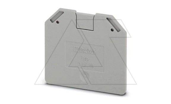 Крышка концевая D-UT 16 /2,2mm, для винтовых клемм UT 16, серая фото