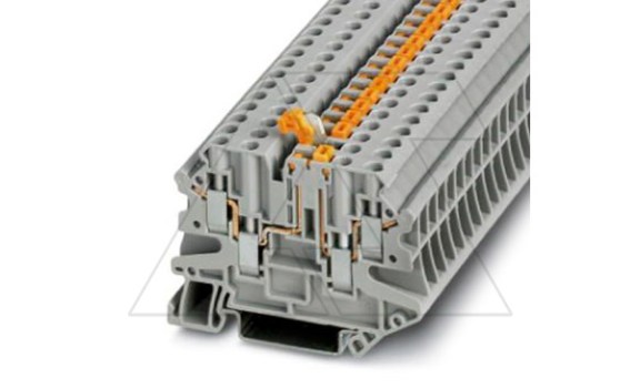 Клемма с ножевым размыкателем UT 4-QUATTRO-MT /6,2mm, винтовая, 4 присоед., 4(max 6)mm2, 20A, 500V, серая фото