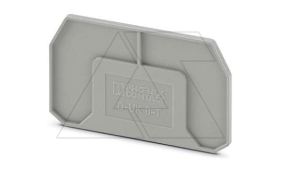 Крышка концевая D-UK 6-T /2,2mm, для винтовых клемм UK 6-T.., серая фото