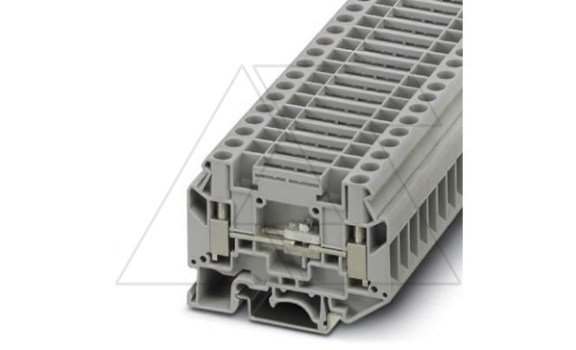 Клемма с размыкателем UK 6-T /8,2mm, винтовая, 2 присоед., 6(max 10)mm2, 41A, 500V, серая фото