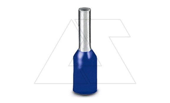Кабельный наконечник AI 0,75 - 8 BU изолированный, сечение 0,75mm2, длина 8mm, синий (упак. 100шт.) фото
