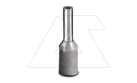 Кабельный наконечник AI 2,5 - 8 GY изолированный, сечение 2,5mm2, длина 8mm, серый (упак. 100шт.) фото