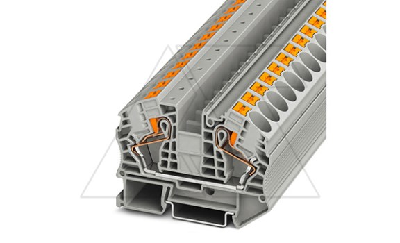 Проходные клеммы PT 16 N /12,2mm, push-in, 2 присоед., 16(max 25)mm2, 76A, 1000V, серая фото