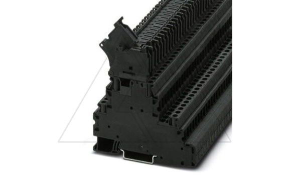 Клемма с держателем предохранителя UT 4-L/HESI (5X20) /6,2mm, винтовая, 4 присоед., 4(max 6)mm2, 6,3A/28A, 500V, черная фото