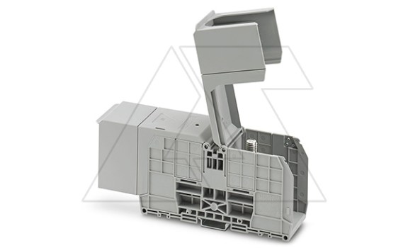 Клемма болтовая RBO 12-HC /49mm, 2 присоед., M12, 240mm2, 415A, 1000V, с защитными крышками, серая фото