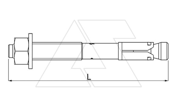 Анкерный болт BZ 12-15-35/110, L=110мм, М12, гальван. оцинк. OBO-Bettermann даташит схема