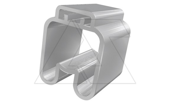 Держатель маркировки проводника PMF-04 90420, продевание, D кабеля 6-10mm, 10-25mm2, длина 15mm, PVC, прозрачный (упак. 1000шт.) фото