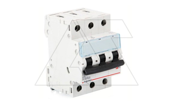 Авт. выключатель Legrand TX3, 3P, 6A, хар-ка B, 6kA, 3M фото