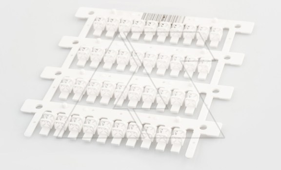Маркировка проводника MG-TDM-02 40291, продевание, D кабеля 2-4,4mm, 1-6mm2, поле 4x16mm, PC, HF, белая (набор 40 элементов) CEMBRE даташит схема