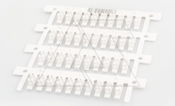 Маркировка проводника MG-TDMO-02 40491, защелкивание, D кабеля 2,9-3,5mm, 1,5-2,5mm2, поле 4x16mm, PC, HF, белая (набор 40 элементов) CEMBRE даташит схема