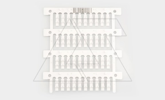 Маркировка проводника MG-TDMO-02 40491, защелкивание, D кабеля 2,9-3,5mm, 1,5-2,5mm2, поле 4x16mm, PC, HF, белая (набор 40 элементов) фото