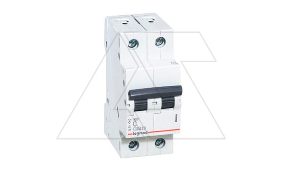Авт. выключатель Legrand RX3, 2P, 50A, хар-ка C, 4,5kA, 2M фото