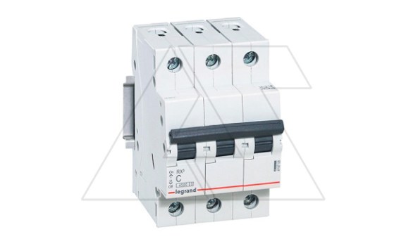 Авт. выключатель Legrand RX3, 3P, 50A, хар-ка C, 4,5kA, 3M фото