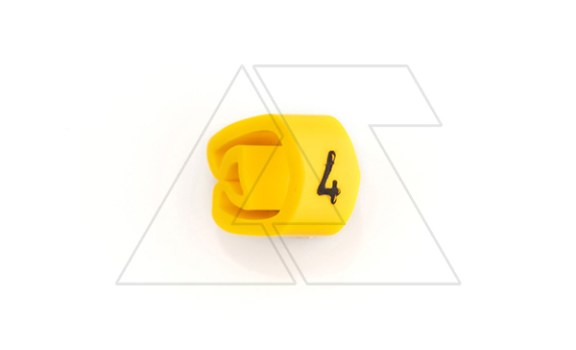 Маркер кольцевой RMS-02 59644-4, D кабеля 2,5-5mm, 1,5-4mm2, символ 