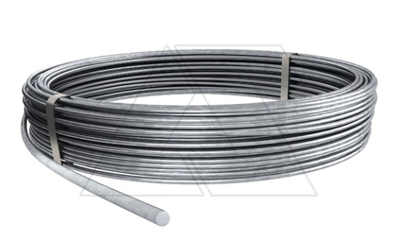 Проводник RD 10-FT круглого сечения, Ø10мм, ГОСТ 9.307-89, бухта 80м, гор. оцинк. фото