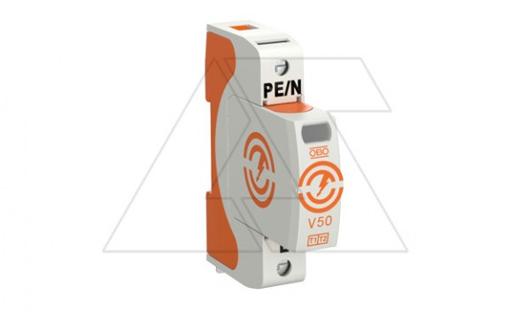 Разрядник V50-1-280, 1P, It(10/350)=12,5кА, It(8/20)=50кА, Up=1.3кВ, В+C фото
