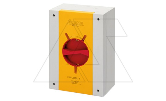 Выключатель нагрузки аварийный, 3P, 160A (160A AC23A), 690VAC, габ. Y5, красная блок. рукоятка, в пластм. корпусе IP66/IP69, ISOLATORS фото