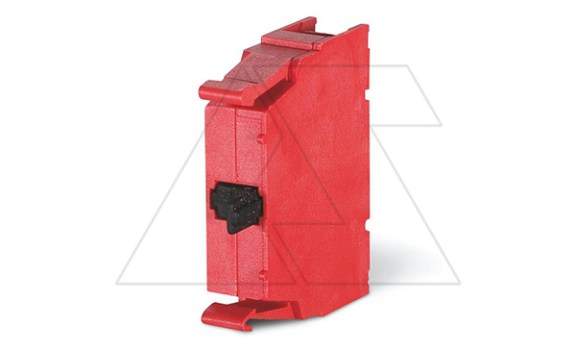 Блок-контакт вспом., 1NC, 16A(6A 230V AC15), боковой монтаж, для габ. Y1-YF1-D1, красный, COMMAND/ISOLATORS фото