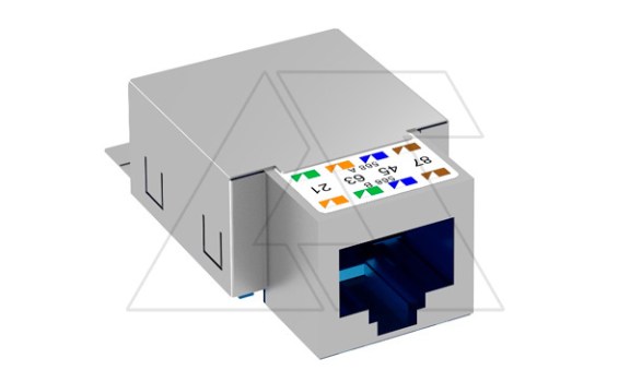Разъем ASM-C6 G, RJ45, FTP кат 6, для корпусов DTG-2RM, DTS-2RM фото