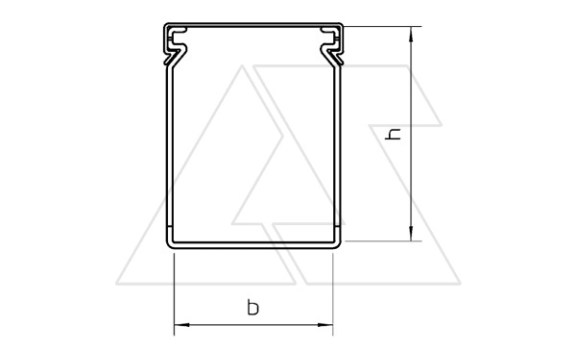 Перфокороб LK4 30015, органайзер для шкафов, 30 x 15 мм (глубина х ширина крышки), L=2000мм, RAL 7030 серый OBO-Bettermann даташит схема