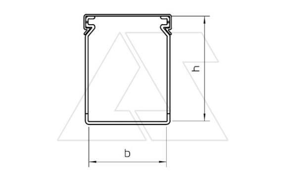 Перфокороб LK4 40025, органайзер для шкафов, 40 x 25 мм (глубина х ширина крышки), L=2000мм, RAL 7030 серый OBO-Bettermann даташит схема