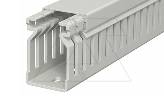 Перфокороб LK4 40025, органайзер для шкафов, 40 x 25 мм (глубина х ширина крышки), L=2000мм, RAL 7030 серый фото