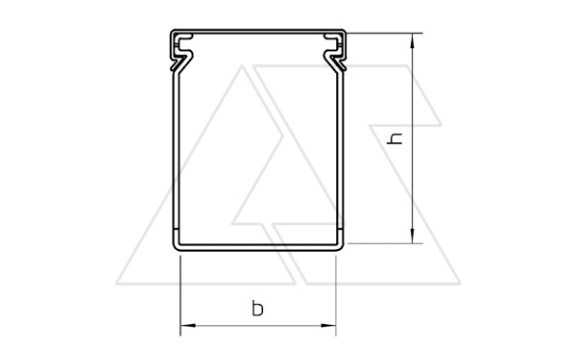 Перфокороб LK4 40040, органайзер для шкафов, 40 x 40 мм (глубина х ширина крышки), L=2000мм, RAL 7030 серый OBO-Bettermann даташит схема