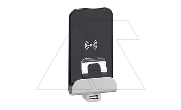 Etika - Беспроводное зарядное устр-во 1A с USB Type A, 2,4A (сл.кость) фото